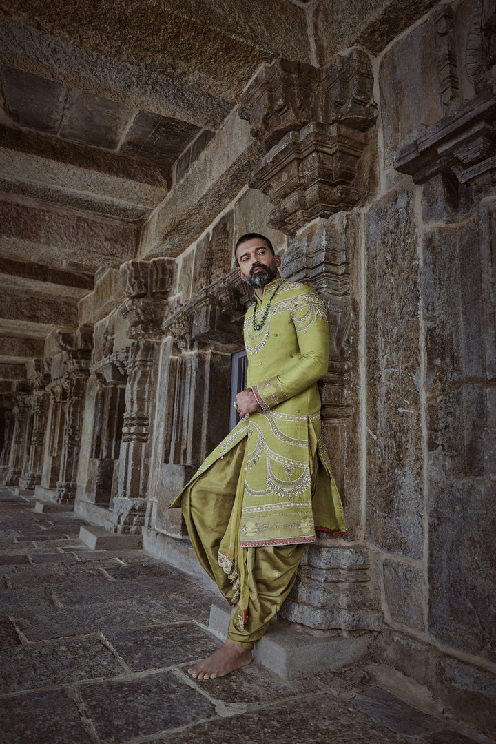 Green Sherwani