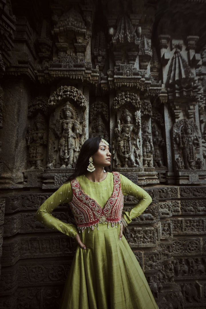 Green Anarkali