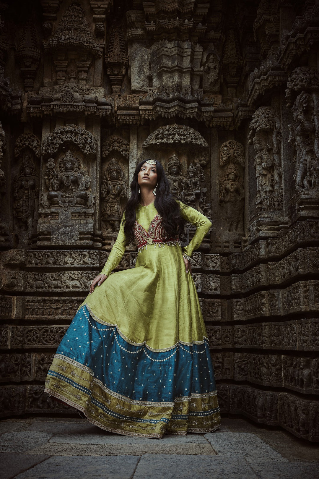 Green Anarkali
