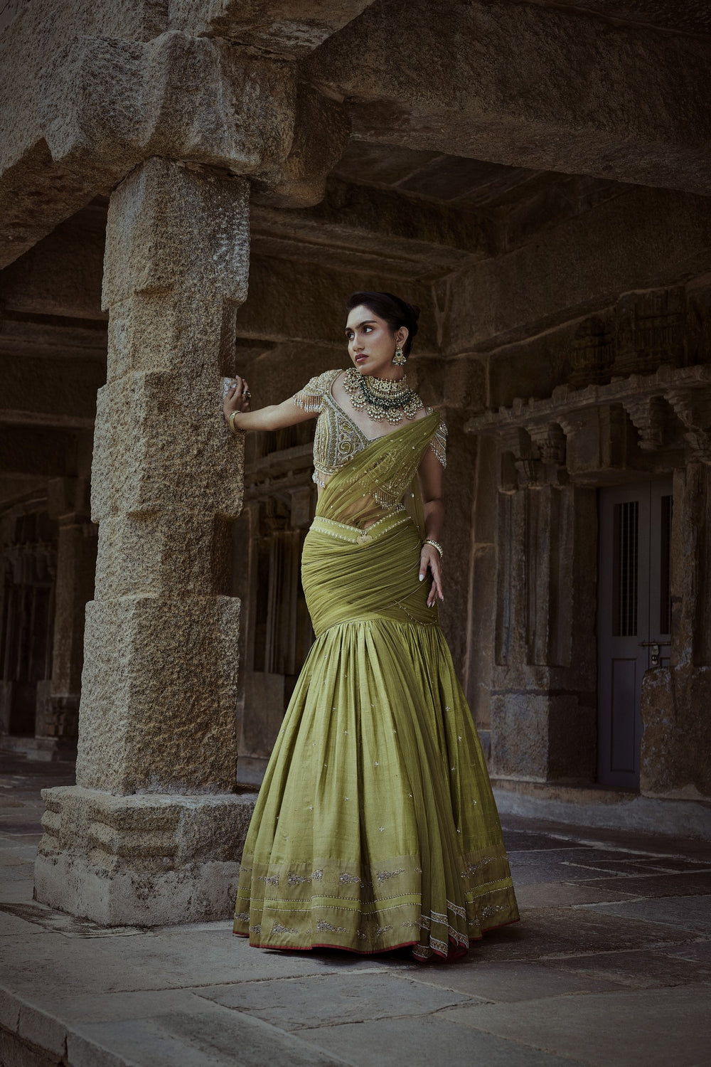 Green Lehanga