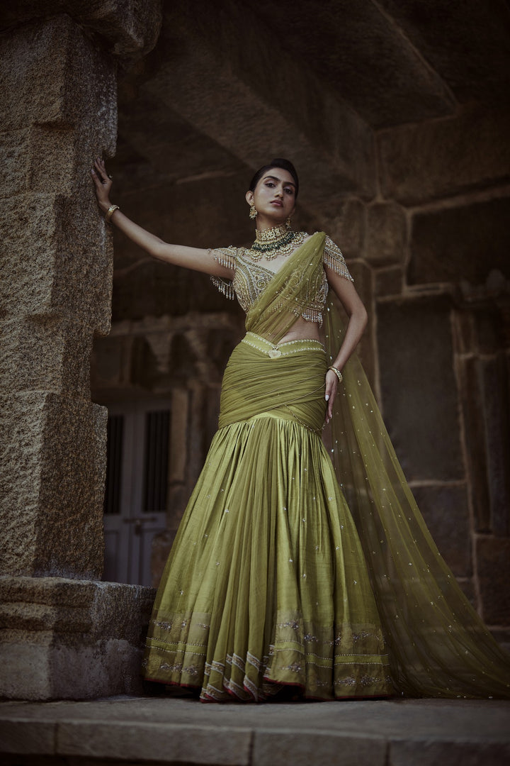 Green Lehanga