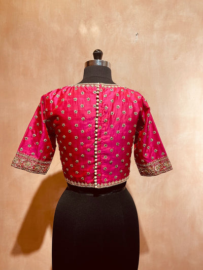 Sequin floral butta blouse