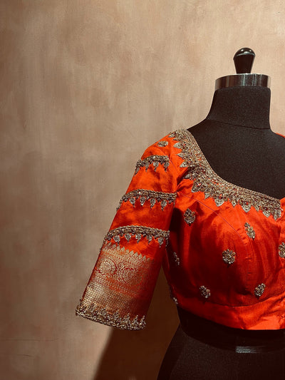 Zardosi Arch embroidered blouse