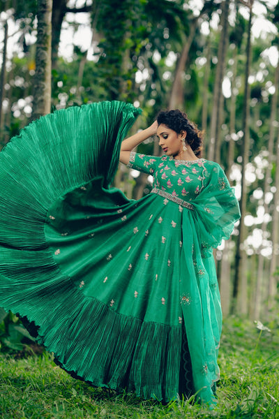Lovage- Green Anarkali Set