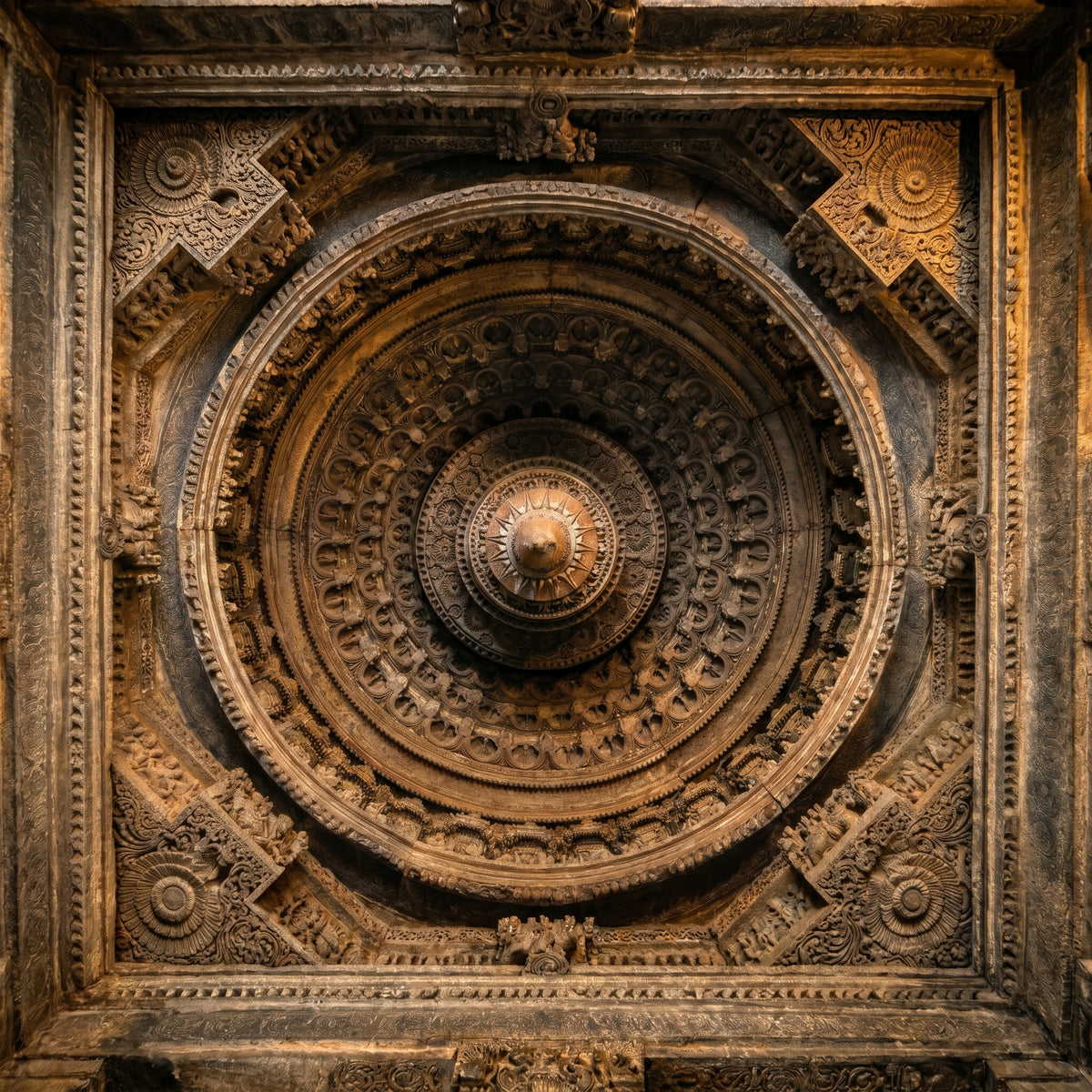 Hoysala temple ceiling — Kivaraa collection